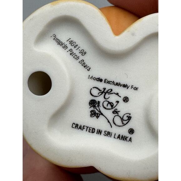 Vintage Halloween Home Interiors Pumpkin Patch Bears Set 1998 READ DETAILS - Picture 10 of 10